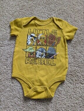 Star Wars Mustard Yellow "Little Rebel" One-Piece